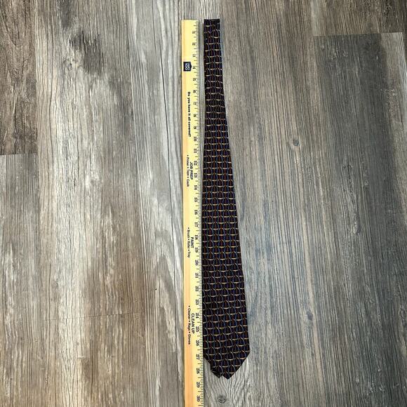 Vintage Brooks Brothers Makers Neck Tie Horse Stirrup Equestrian 100% Silk USA‎ - Picture 6 of 6